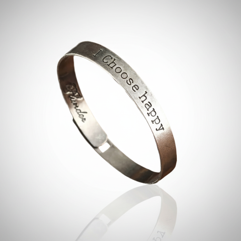 I Choose Happy Vintage Style Bracelet