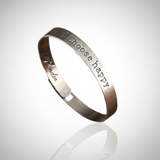 I Choose Happy Vintage Style Bracelet
