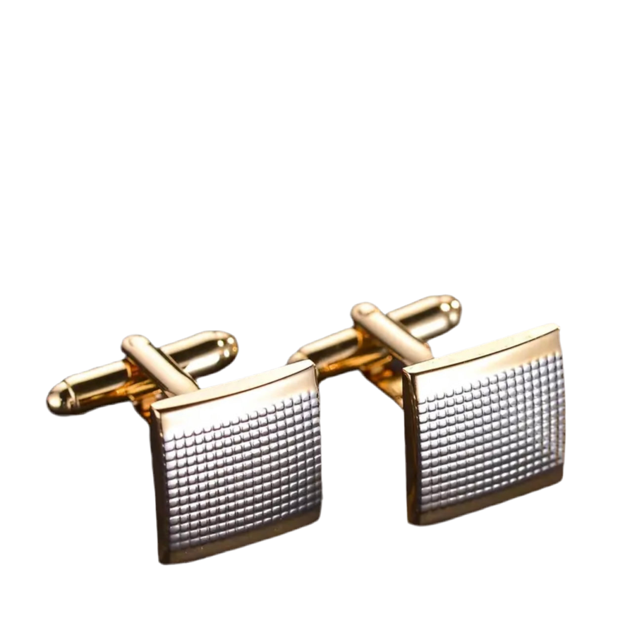 Gold Silver Cufflinks