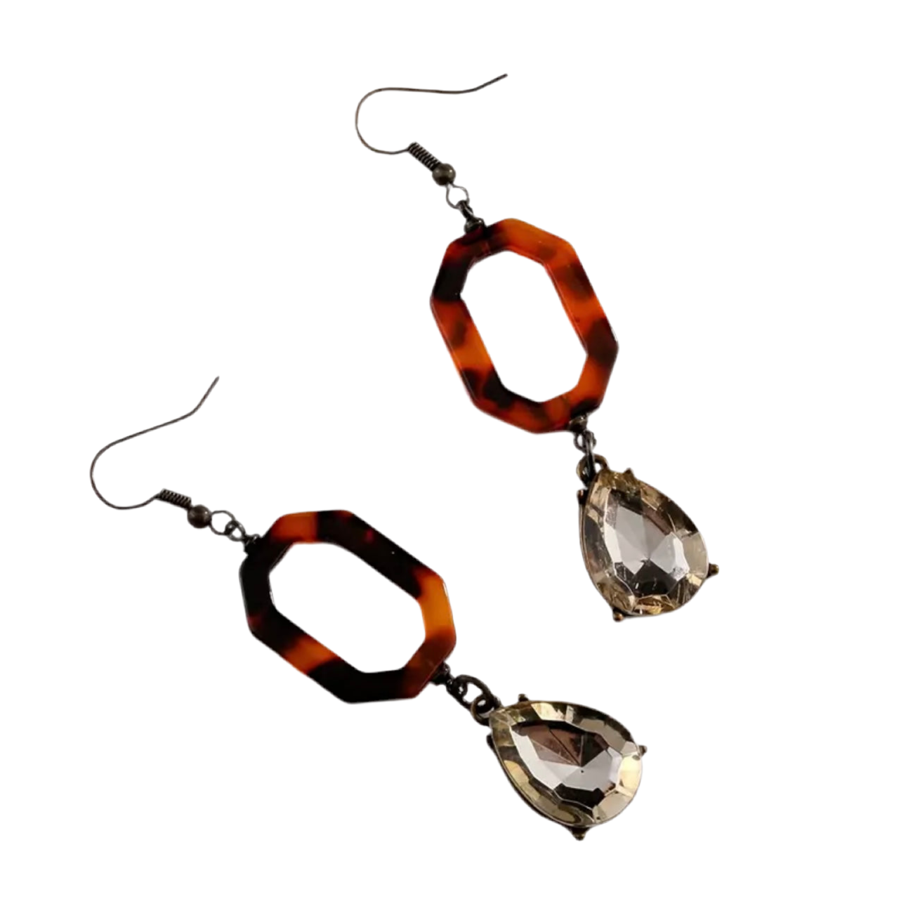 Chic Amber Tortuoise Earrings