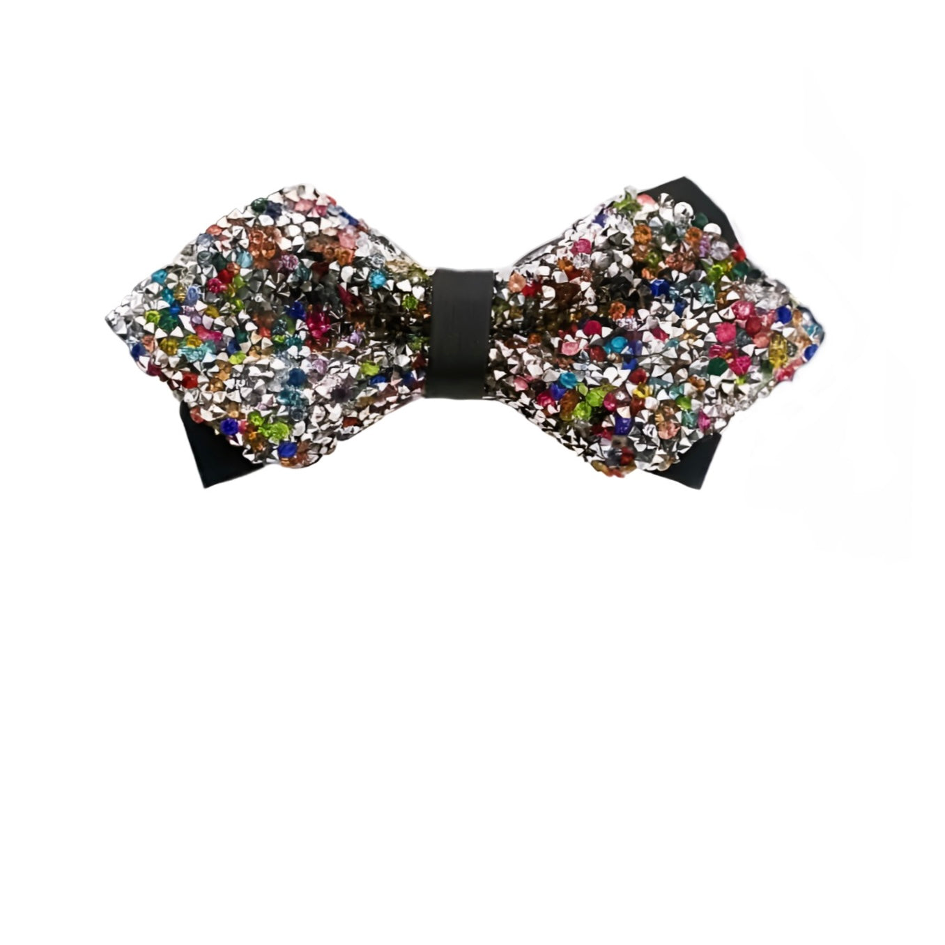 Multicolor Rhinestone Wing Bow Tie