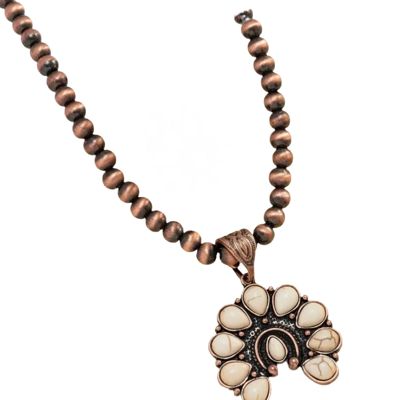 White Bronze Turquoise Petite Squash Blossum Set