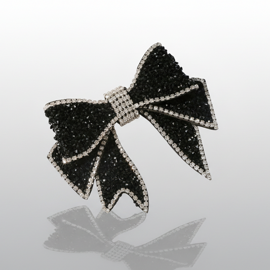 Sparkling Bow Tie Brooch