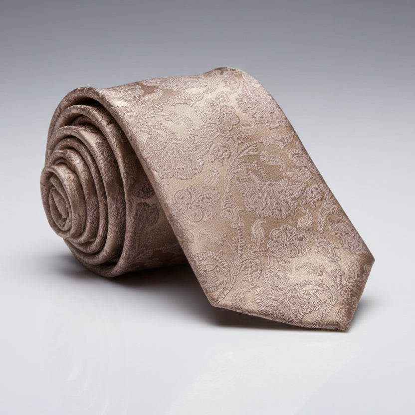 Discreet Floral Necktie Set