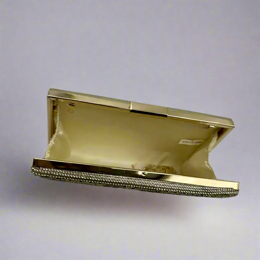 Gold Embellished Clutch Evening Bag
