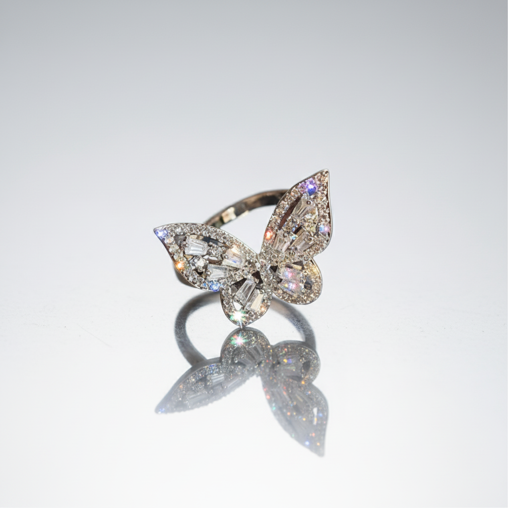 Butterfly Zircon All-Fit Ring