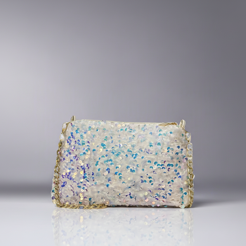 Iridescent Sequin Handbag