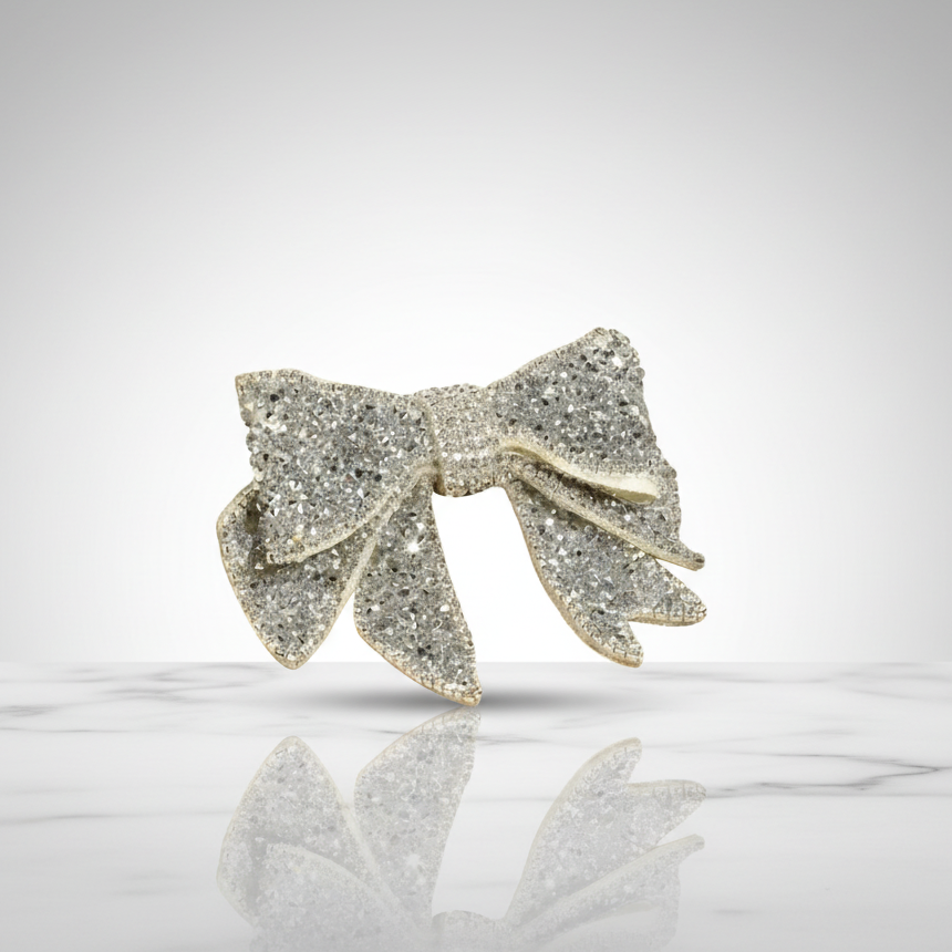 Sparkling Bow Tie Brooch