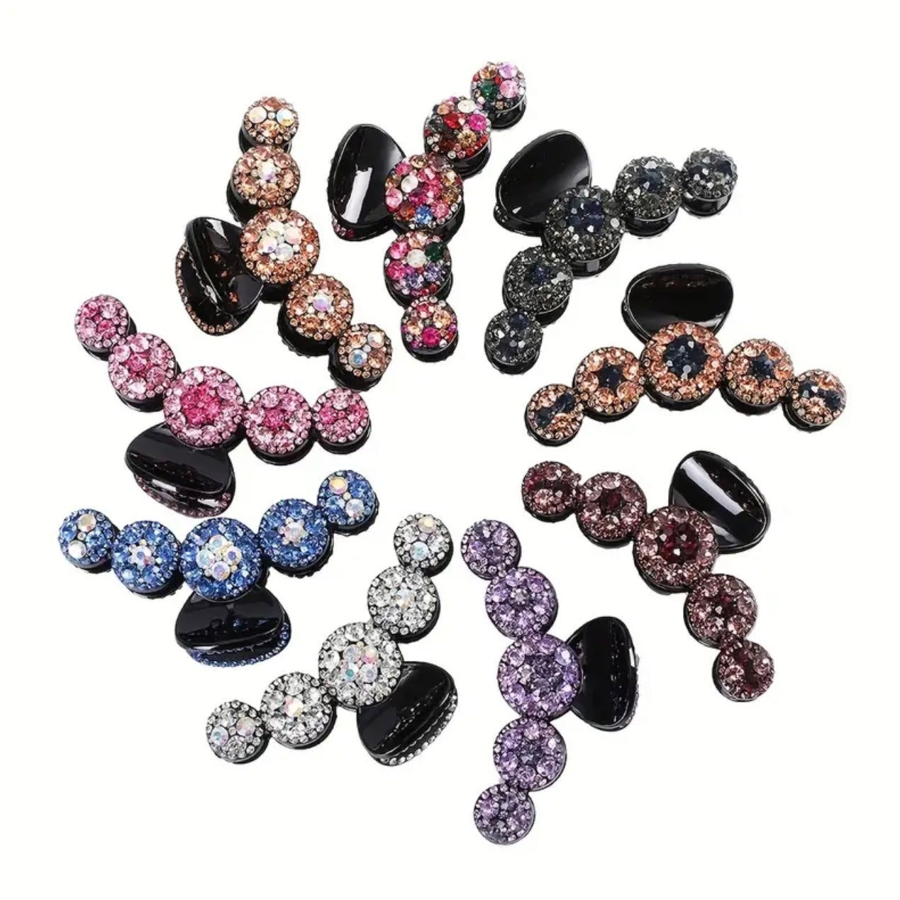 Multicolor Rhinestone Hair Claw