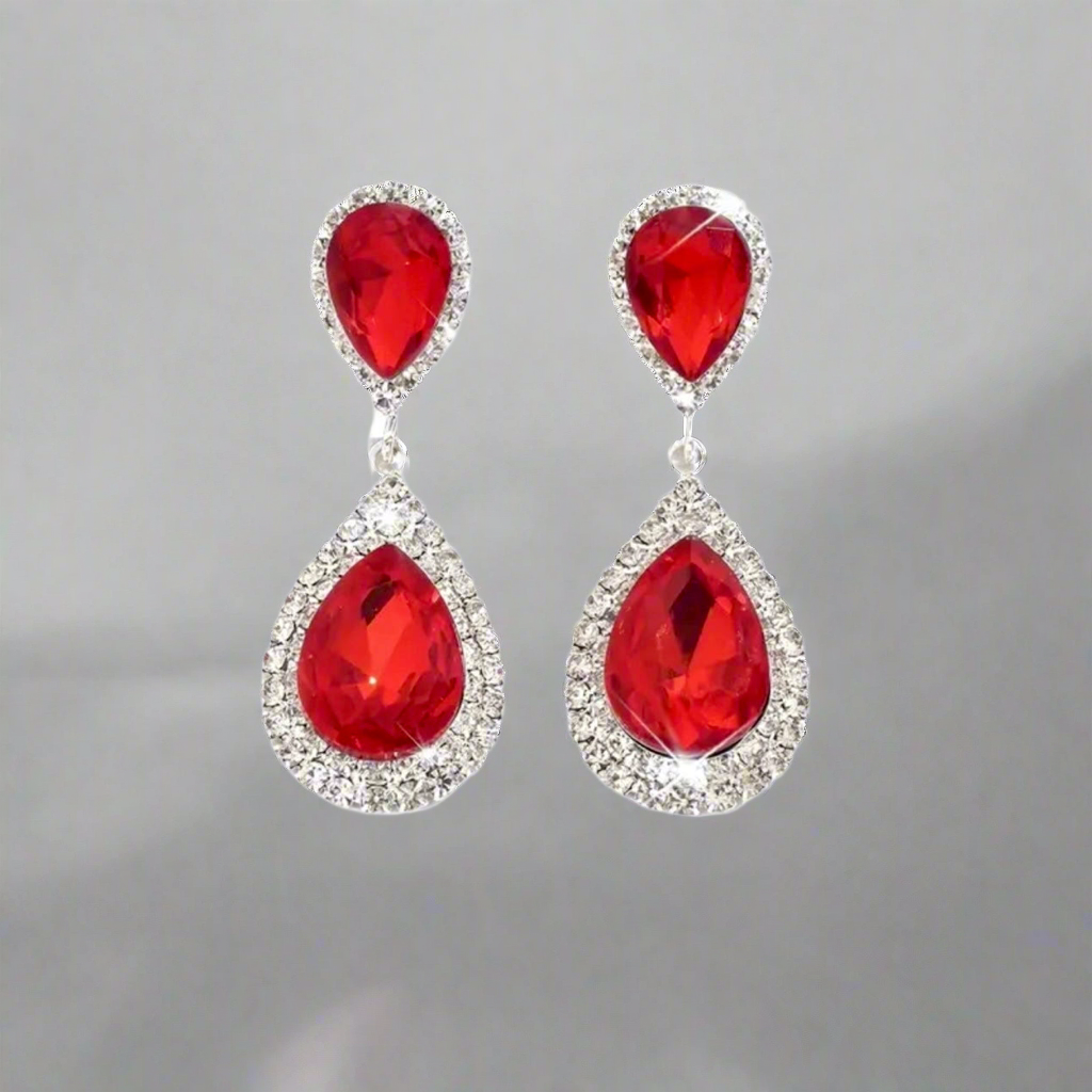 Vibrant Water Drop Earrings