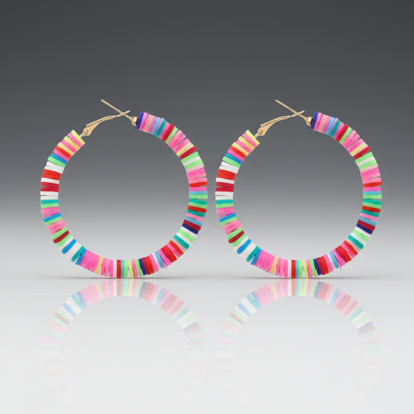 Clay Hoop Earrings