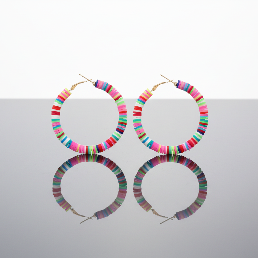 Clay Hoop Earrings
