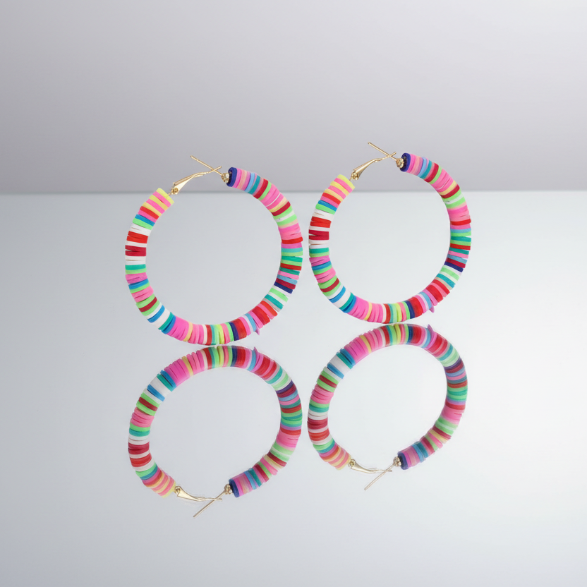 Clay Hoop Earrings