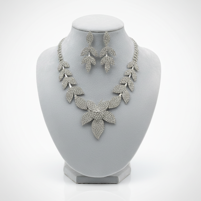 Leaf Shaped Jewelry Set