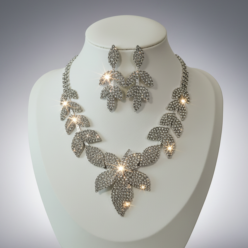 Leaf Shaped Jewelry Set