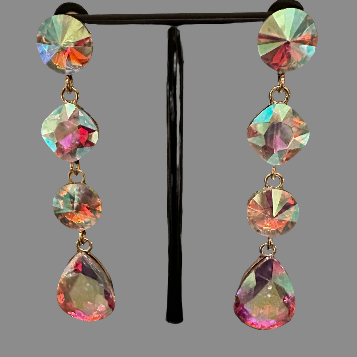 Geometric Iridescent Earrings