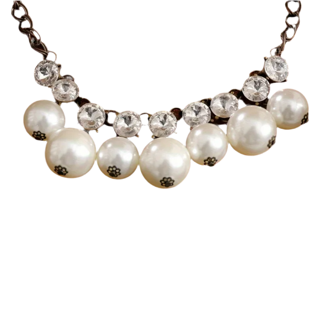 Pearl Rhinestone Necklace