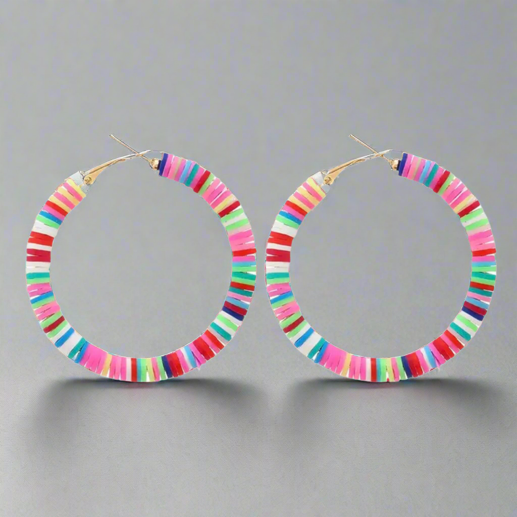 Multicolor Hoop Earrings