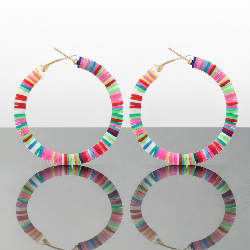Clay Hoop Earrings