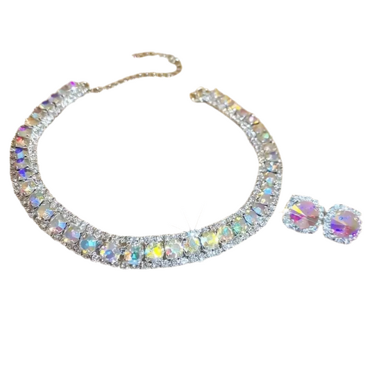 Choker Iridescent Jewelry Set