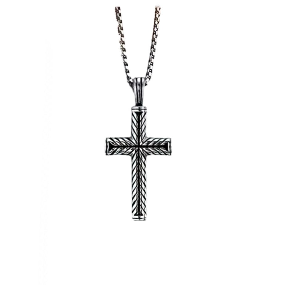 Braided Cross Necklace