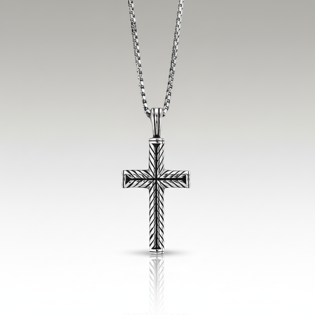 Braided Cross Necklace