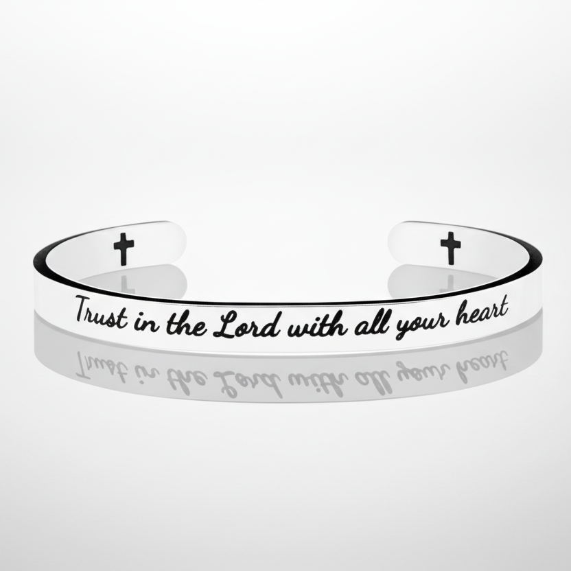 Trust Proverbs 3:5 Cuff Bracelet