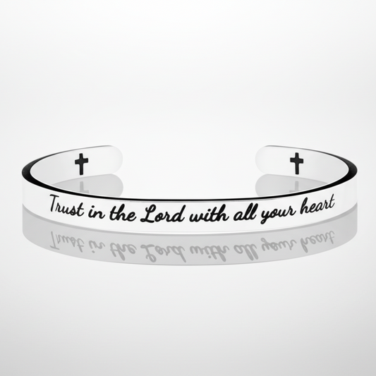 Trust Proverbs 3:5 Cuff Bracelet