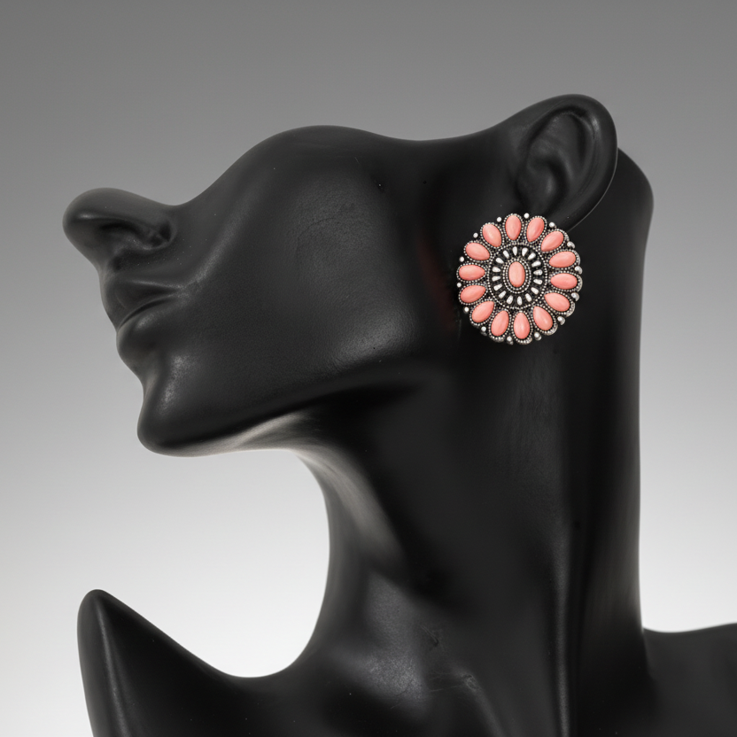 Oval Turquoise Earrings