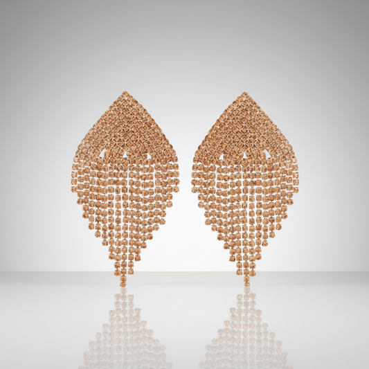 Rhombus Tassel Earrings