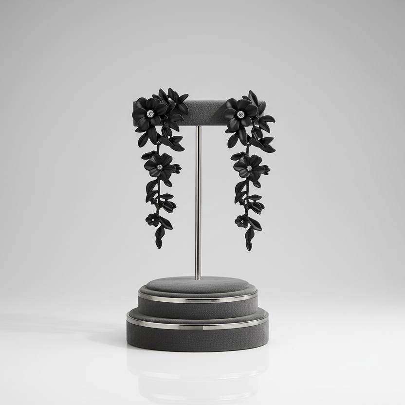 Artistic Floral Earrings