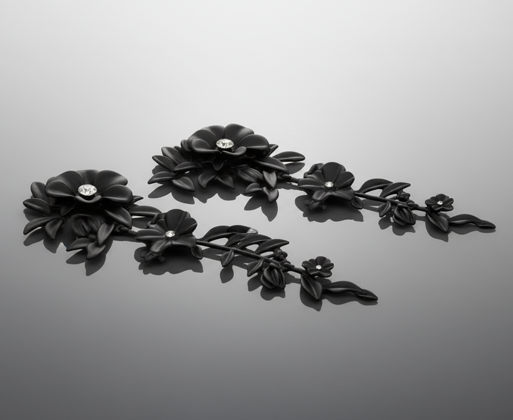 Artistic Floral Earrings