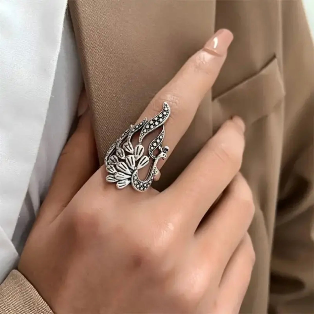 Peacock All-Fit Ring