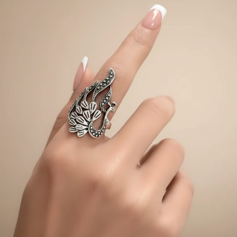 Peacock All-Fit Ring