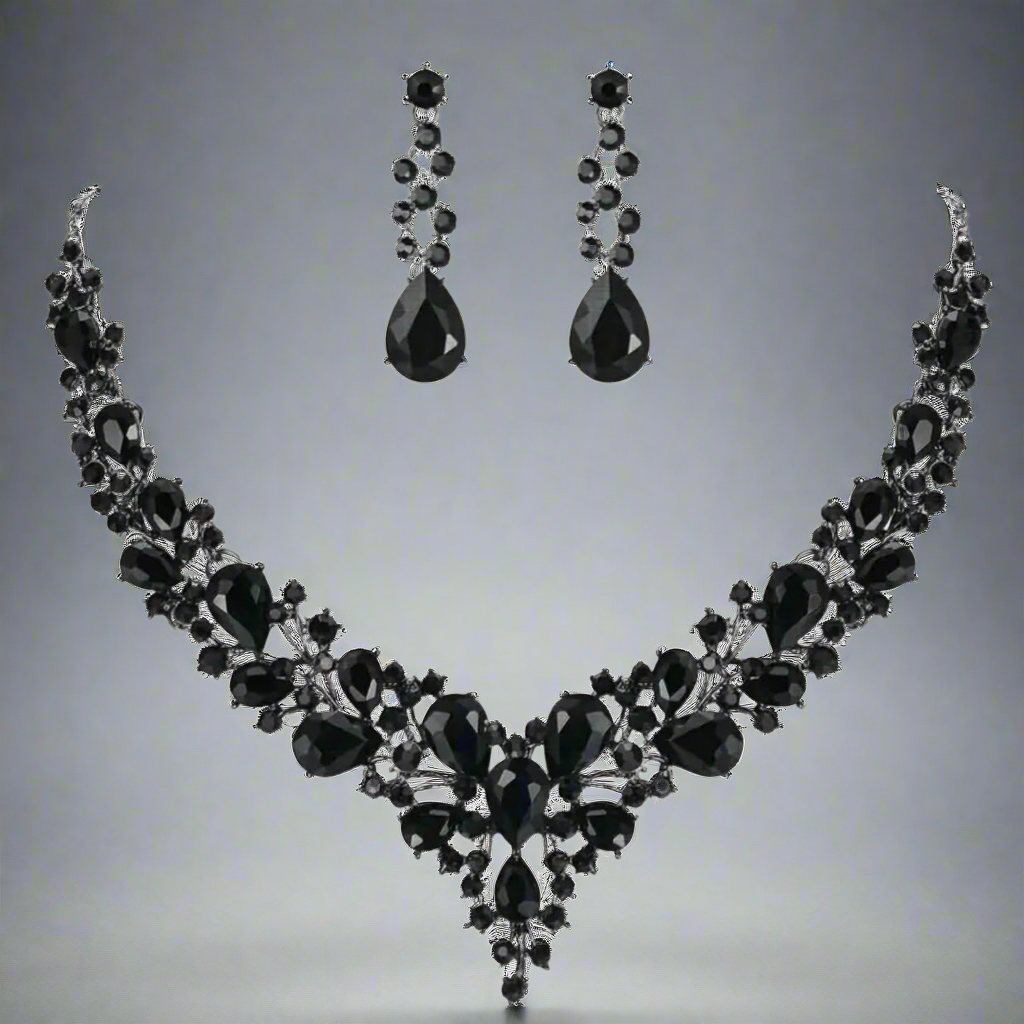 Glass Droplets Jewelry Set