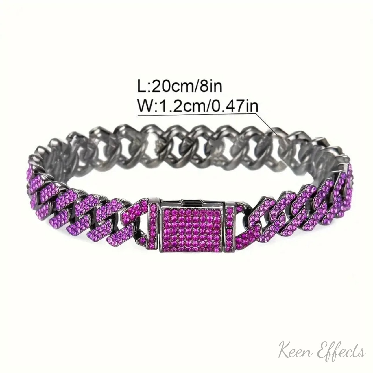 Violet Cuban Chain Set