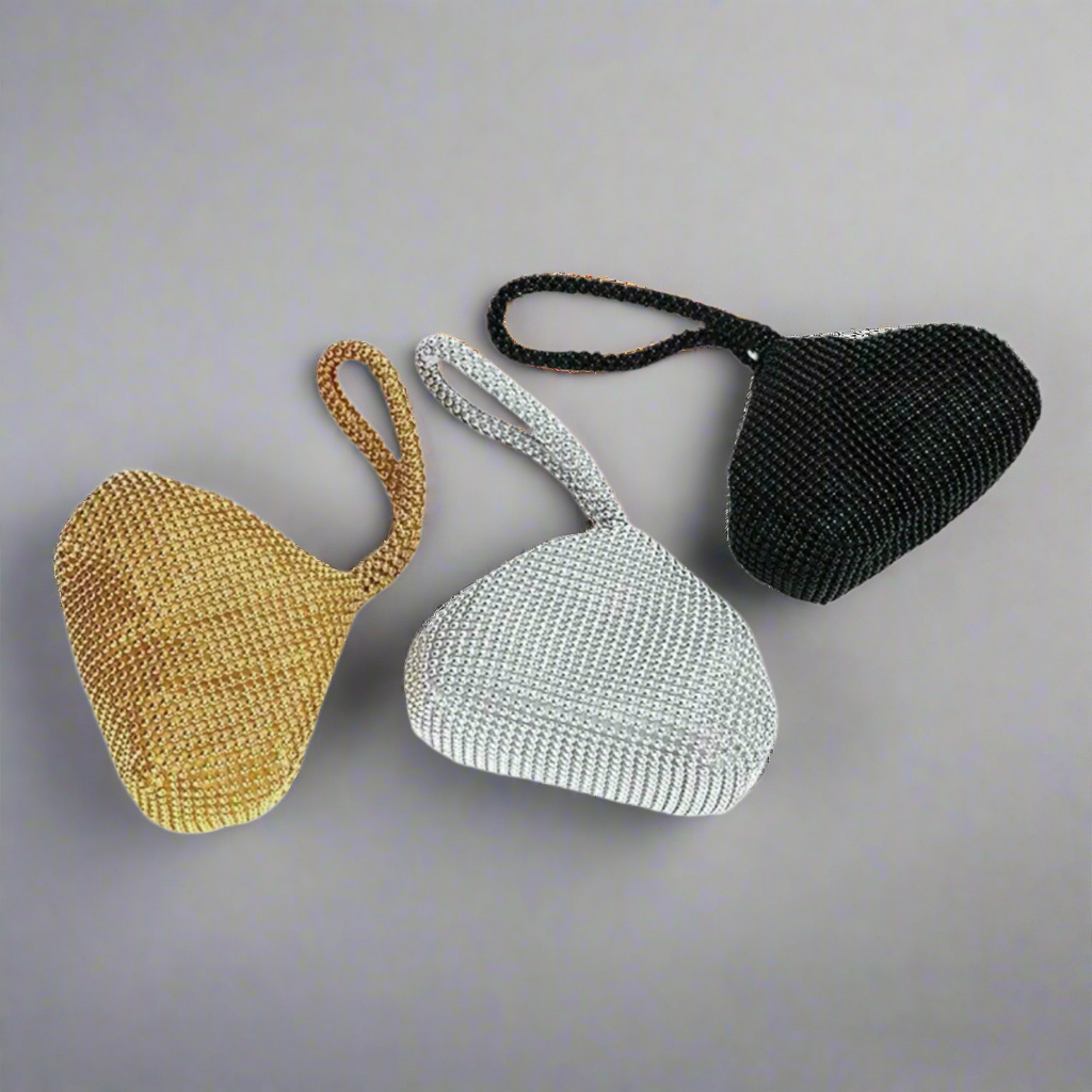 Gold Rhinestone Evening Bag