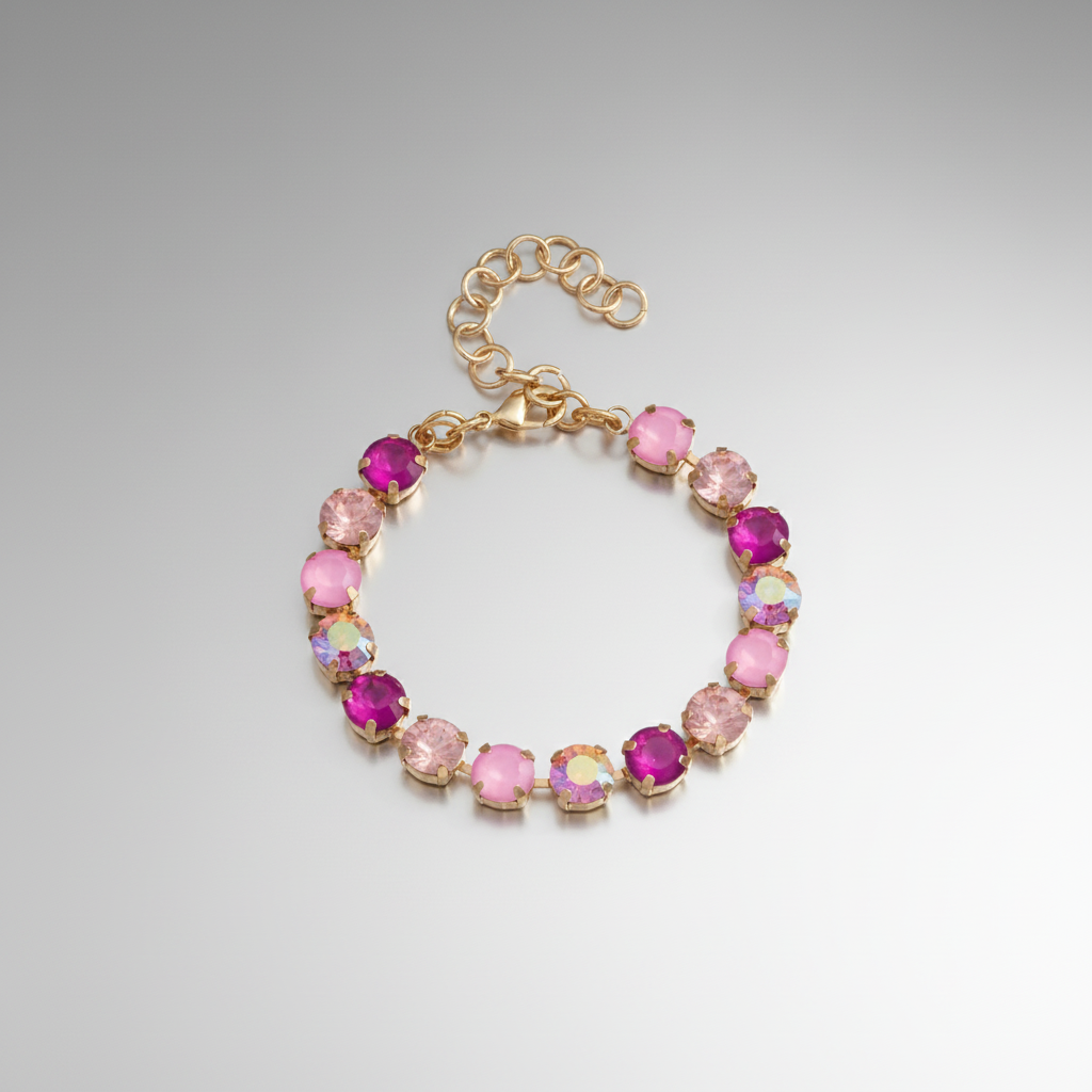Iced & Shiny Bracelet Pinks