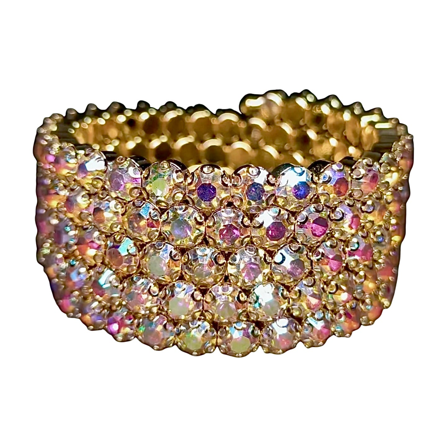 Iridescent 5 Row Flexible Bracelet