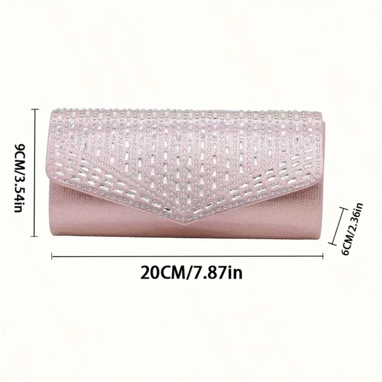 Pink Rhinestone Evening Bag