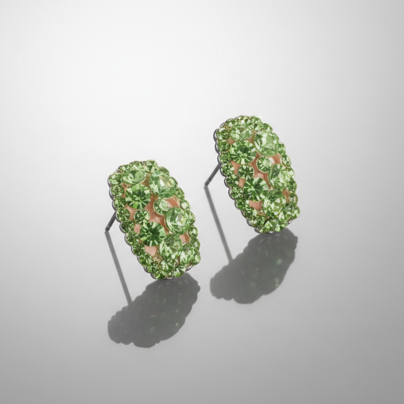 Huggie Rhinestone Earrings