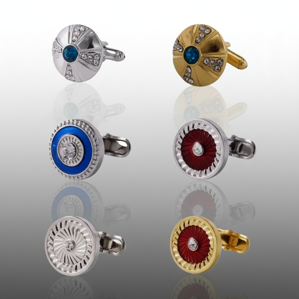 Shield Blue Cufflinks