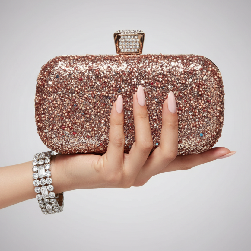 Multicolor Rhinestone Evening Bag