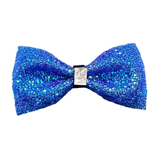 Blue Rhinestone Bowtie