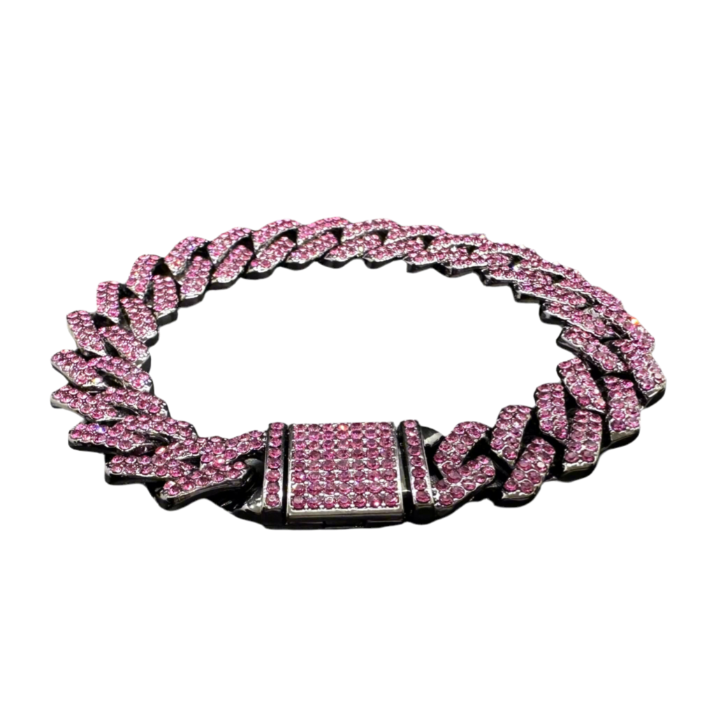 Purple Cuban Chain Bracelet