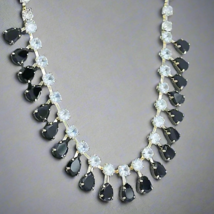 Black Water Drop Necklace