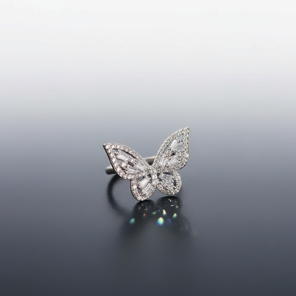 Butterfly Zircon All-Fit Ring