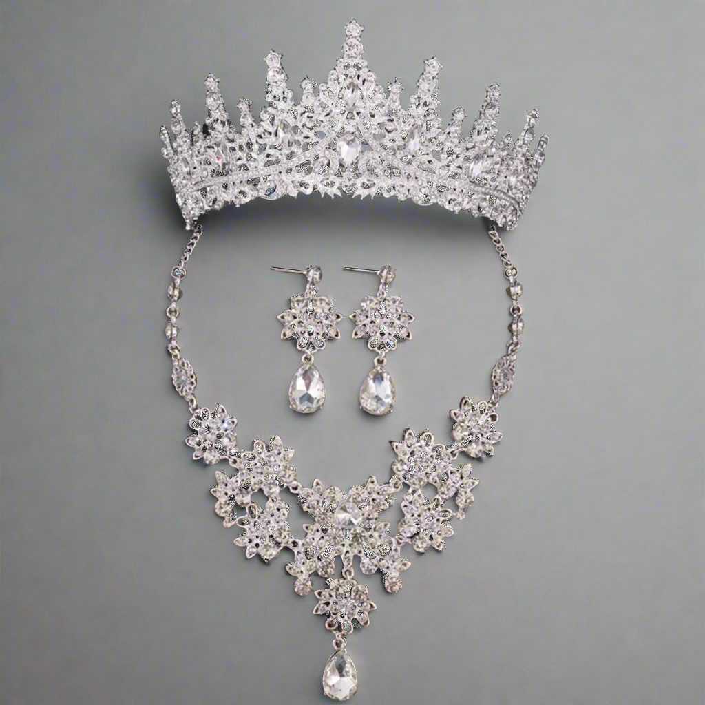 Dainty Rhinestone Jewelry Set