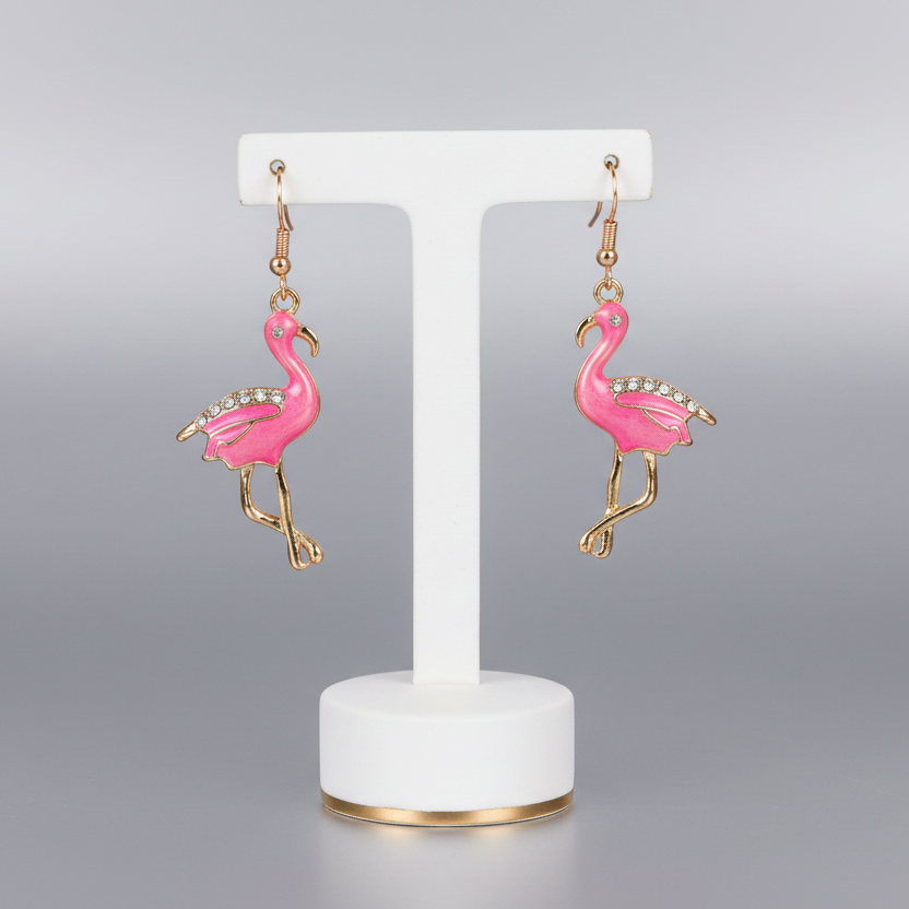 Flamingo Pink Earrings