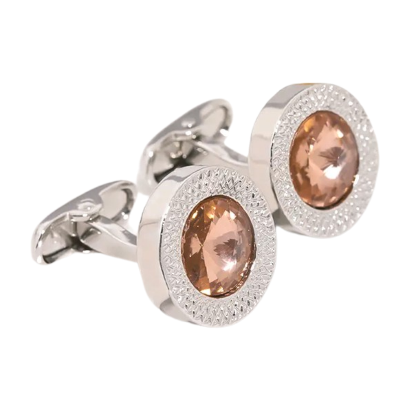 Champagne Rhinestone Cufflinks